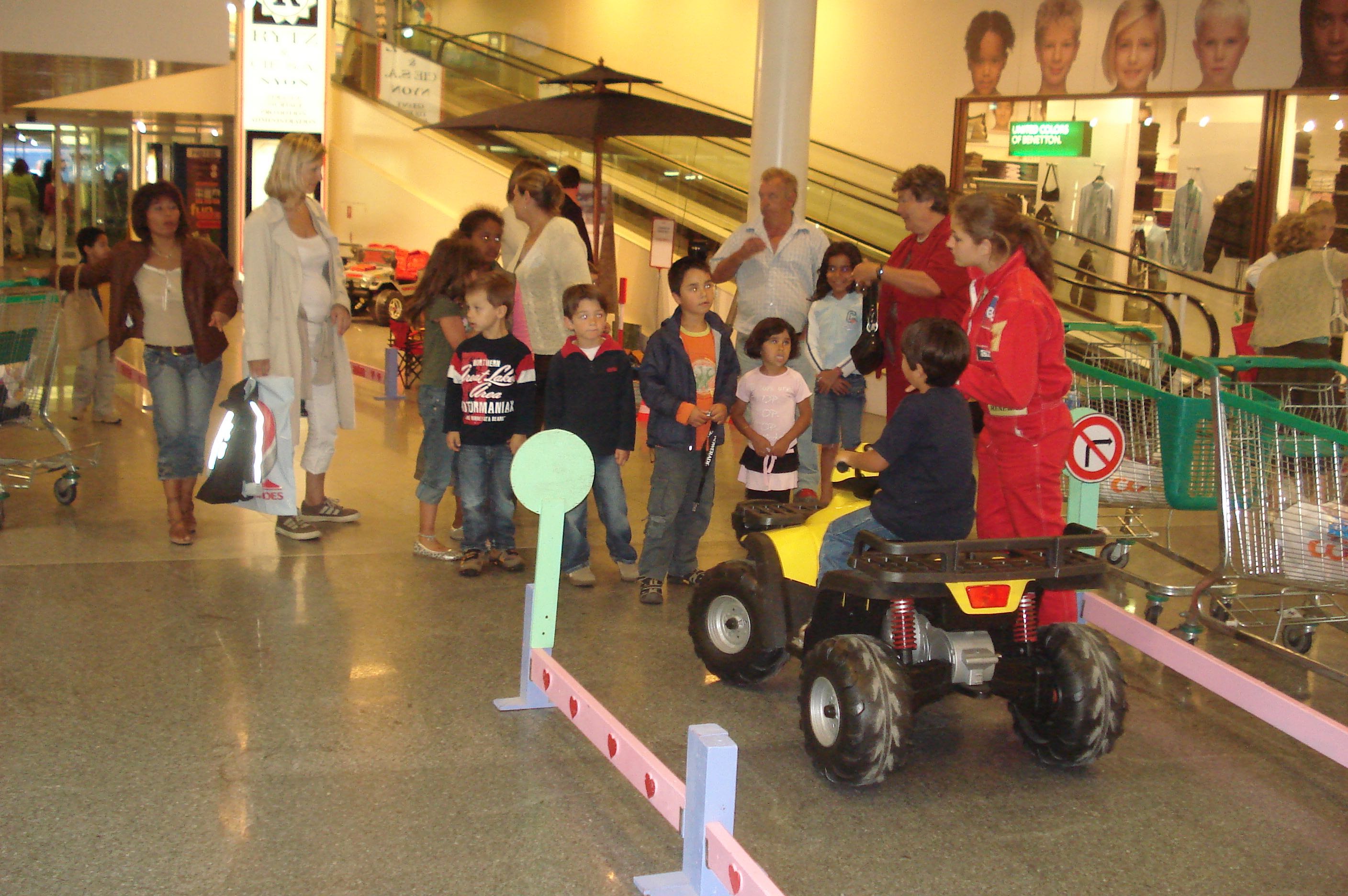 Animation centre commercial,
Prévention routière
