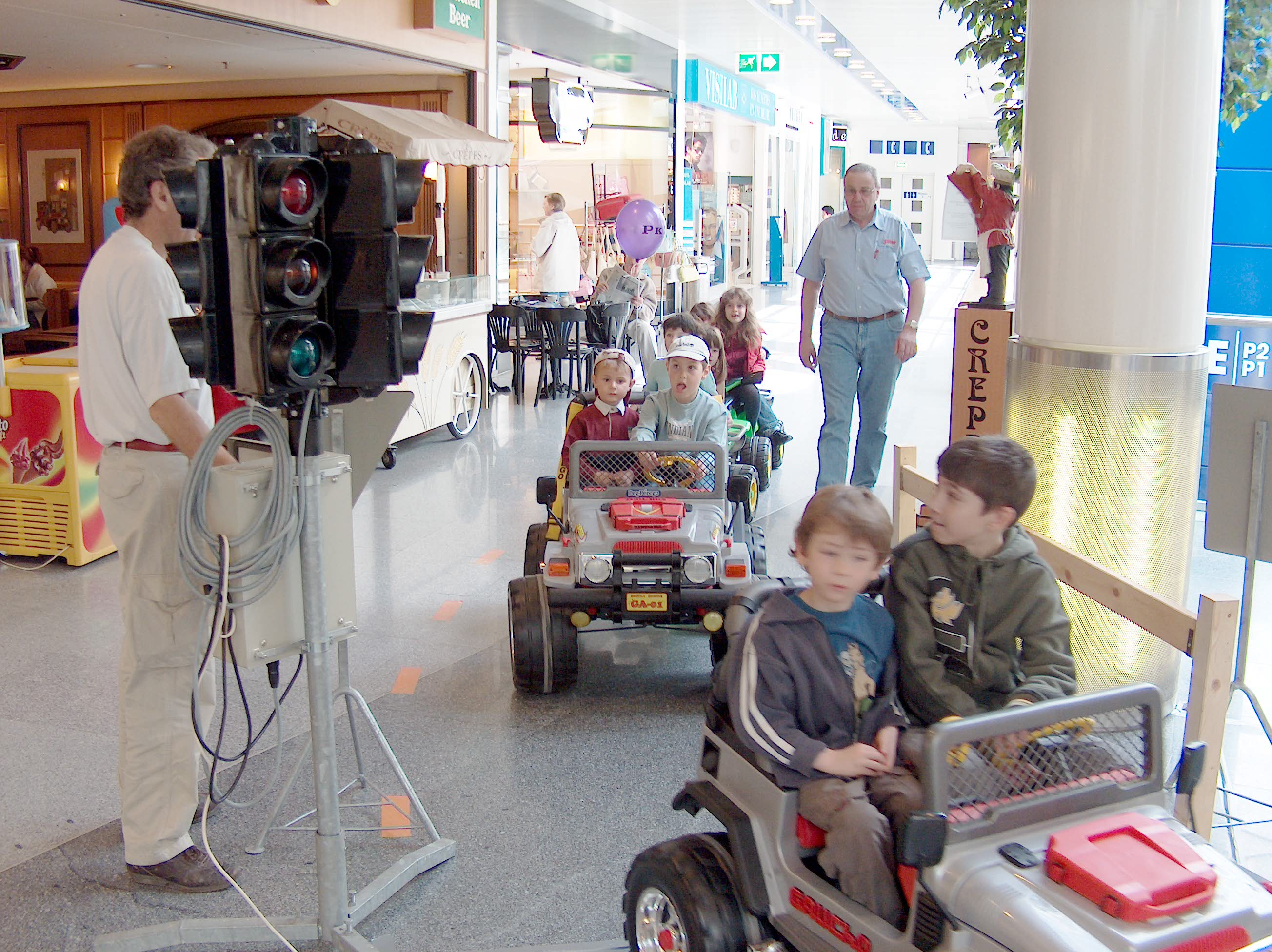 Animation centre commercial,
Prévention routière
